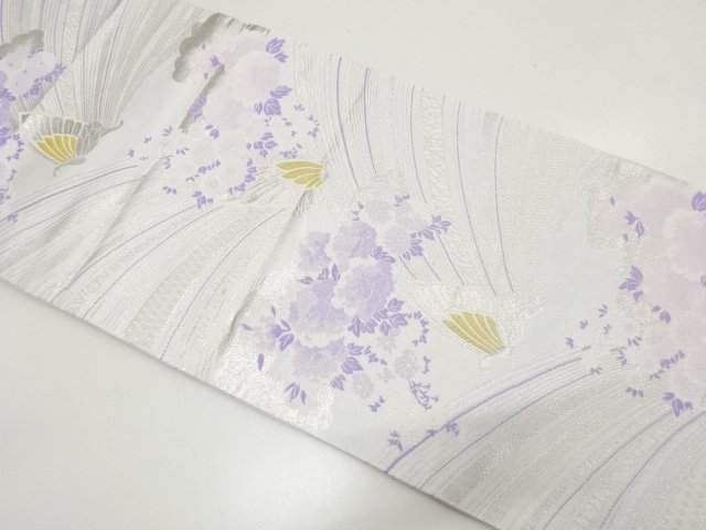 JAPANESE FUKURO OBI / WOVEN BUTTERFLY & KIKU